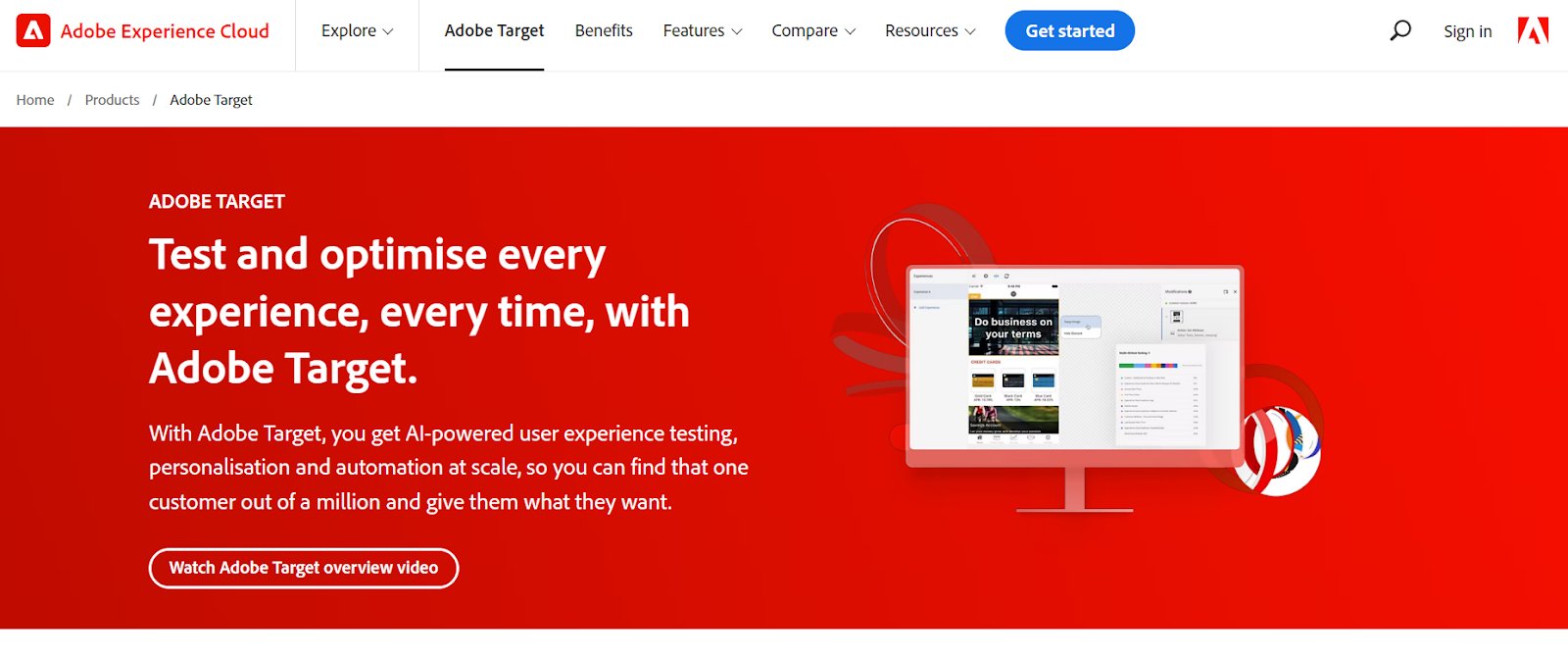 Adobe Target Website